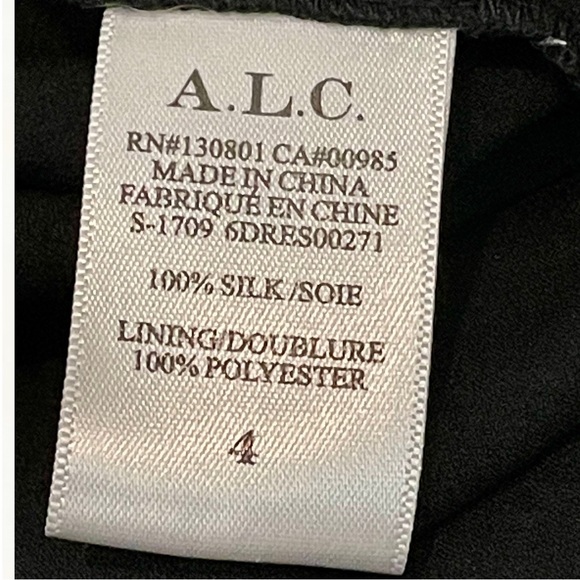 A.L.C. Zaydena Ruffle Floral Silk Maxi Dress Size 4 Spaghetti Strap - Picture 13 of 13